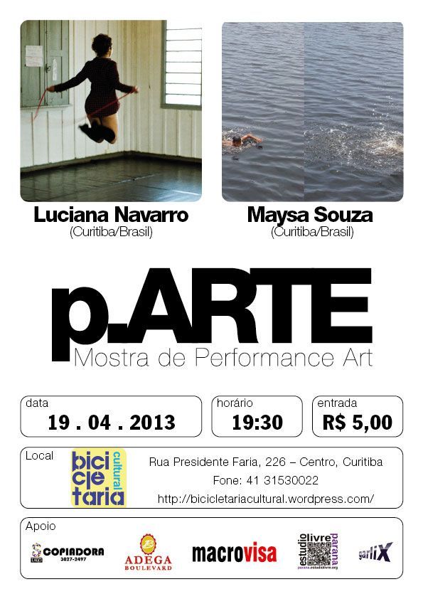 Cartaz da 8ª edição da p.ARTE | Abril 2013