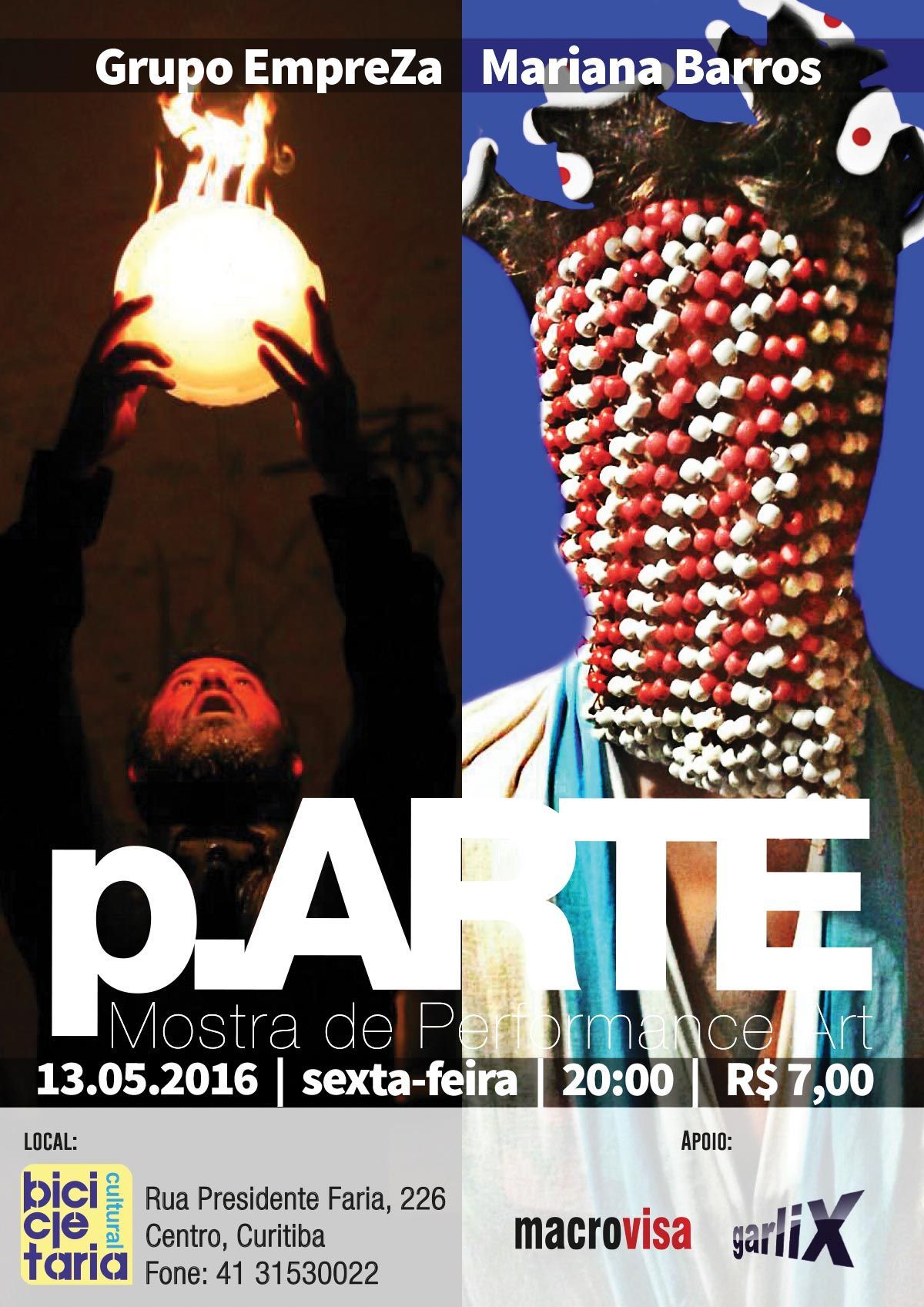 Cartaz da edição 29 da p.ARTE – Mostra de Performance Art