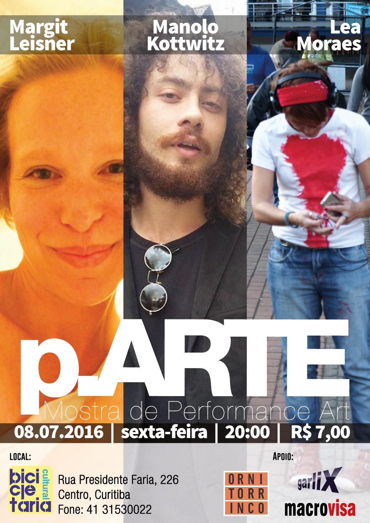 Cartaz da edição 31 da p.ARTE – Mostra de Performance Art