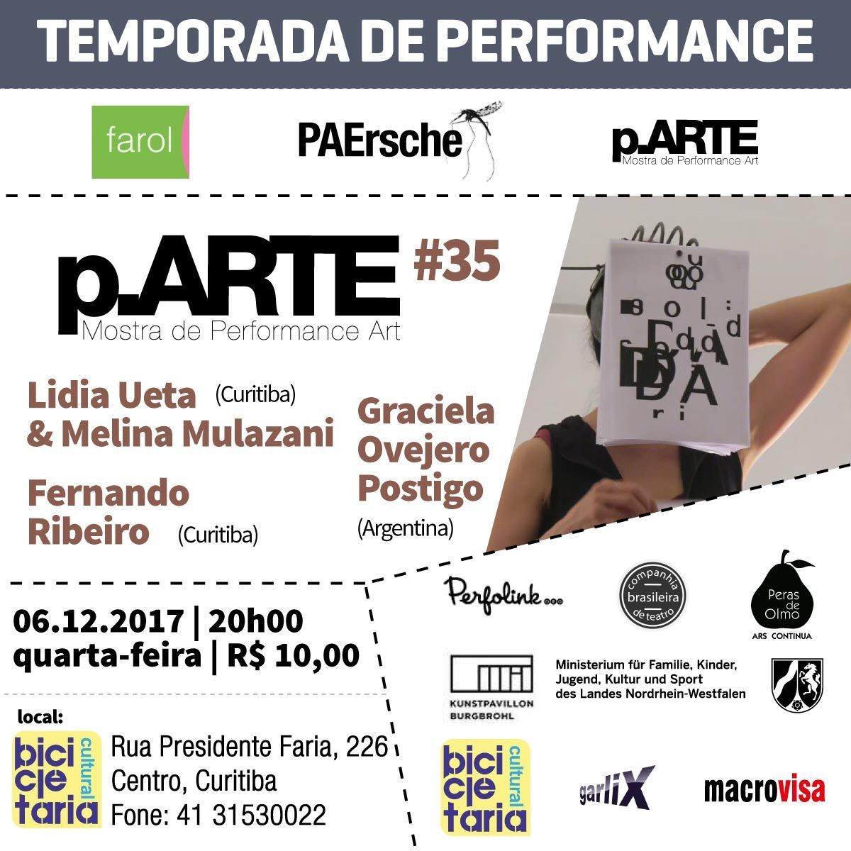 performance art Cartaz da 35ª edição da p.ARTE | Temporada de Performance